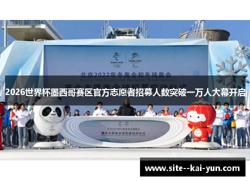 2026世界杯墨西哥赛区官方志愿者招募人数突破一万人大幕开启